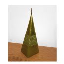Sviečka Pyramída Briliant 150 - olivová
